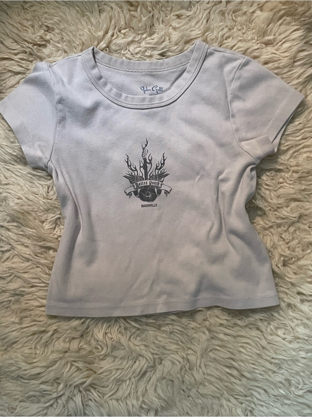 Brandy Melville White Short Sleeve Graphic Tee
